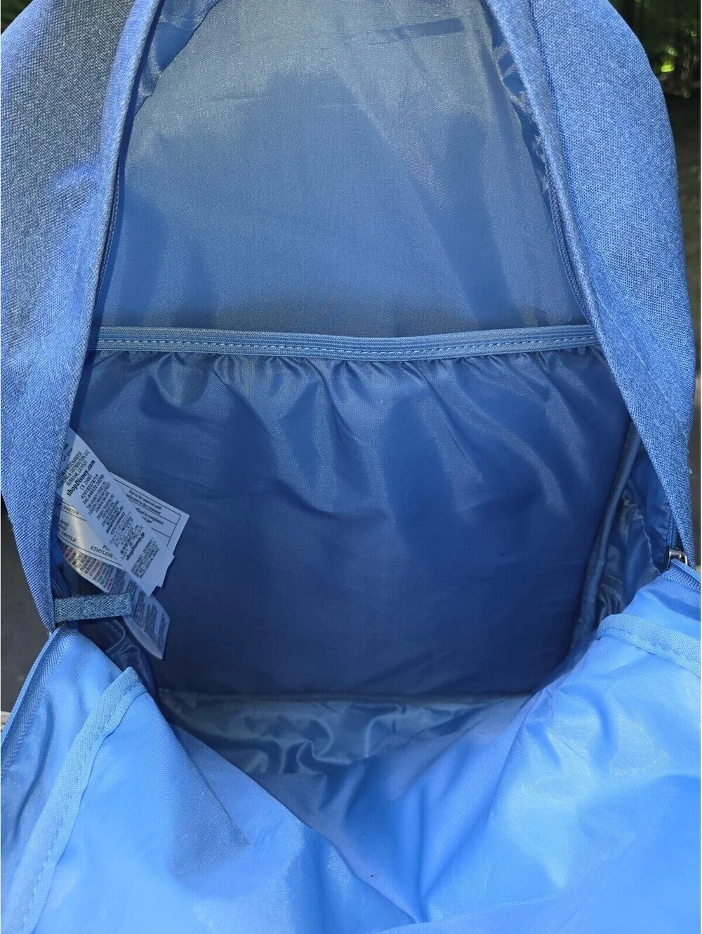 Walt Disney Pictures throw back Blue Backpack w/ Padded Straps and Front Pocket